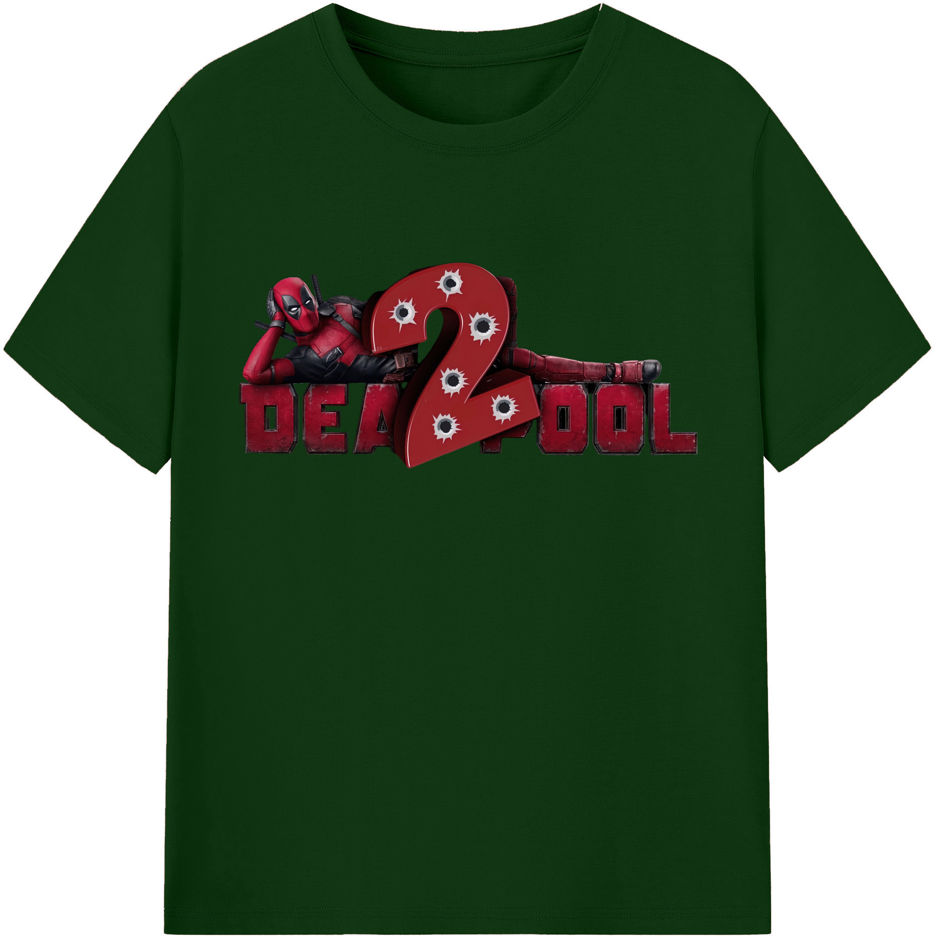 （画像用） Deadpool デッドプール 綿100％半袖Tシャツ（フロントプリント）